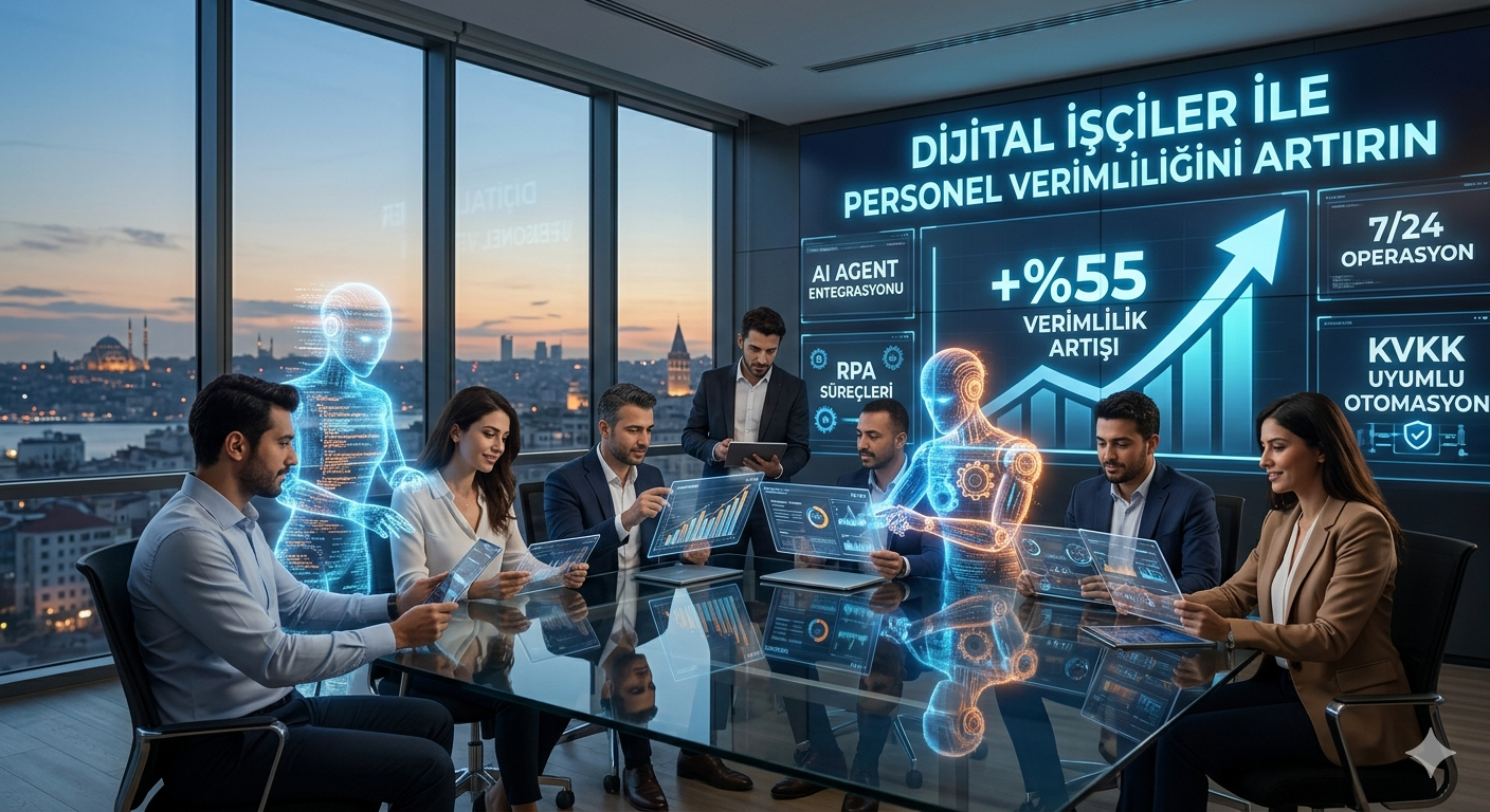 Dijital işçiler ile personel verimliliği artırma — RPA, AI agent ve otomasyon çözümleri